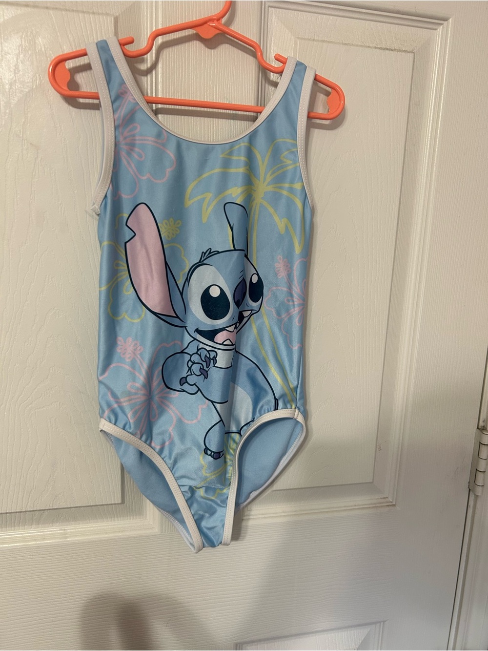 Disney Lilo & Stitch Light Blue Girls One-Piece Swimsuit